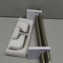 Antique Silver Double Curtain Rods for Windows, USFOOK Blackout Wrap Around Curtain Rods 32 to 58 Inch, 6/8 Inch Room Darkening Curtain Rod Set, Decorative Drapery Rods for Home