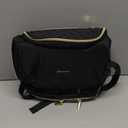 NISHEL Travel Toiletry Bag for Women, Makeup Essentials Organizer, Hanging Case for Accessories, Cosmetics, Large Size, Black