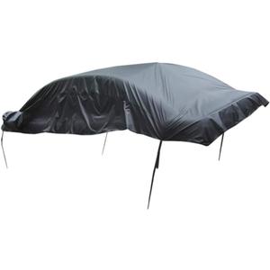 Car Cover Protector Waterproof Car Half Body Sun Shade Cover Shield Snow Dust Protector - Size XL (Black)