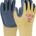Insulated Electrician Gloves 400V High Voltage Electrical Gloves,Rubber Safety Work Gloves,Non Slip,Non Electric Shock (Large)