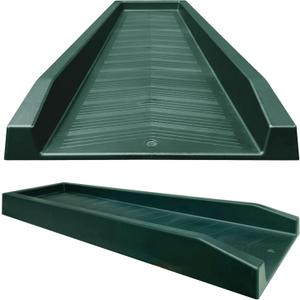 Master Mark Splash Block, Decorative Gutter Downspout Extensions, Splashguard, Foundation Water Diverter, Rain Gutter Guard, Plastic 24 Green (1 Pack)