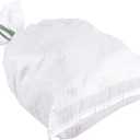 100 Packs 18 x 30 inches Empty Sand Bags, Heavy Duty Woven Polypropylene White Sandbags UV Protection Earth Bags for Flood Protection Industrial Construction Photography