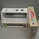 Wooden Ice Cream Set Counter Toy for Toddlers, Wooden Play Food Kitchen Accessories, Pretend Play Ice Cream Shop Toys for Kids Ages 3+, Play Store with Fake Money & Coin