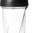 YETI Yonder Helimix Vortex Blender Shaker Bottle Holds up to 20oz | No Blending Ball or Whisk | USA Made | Portable Pre Workout Whey Protein Drink Shaker Cup | Dishwasher Safe, Clear