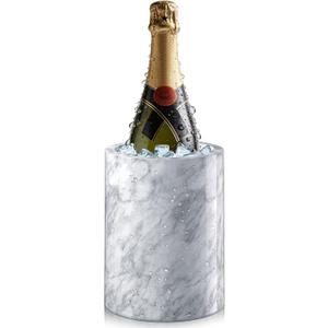 Wine Cooler Bucket Marble Wine Chiller for Bottle & Champagne Bucket | 5.12x7.09 Inch, Long Lasting Cool, Suit for Most Bottles, Marble Utensil Holder, Wine Chiller Bucket, Ice Bucket for Party