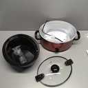 Crock-Pot 6-Quart Cook & Carry Oval Manual Portable Slow Cooker, Red - SCCPVL600-R, 5.68 Liters