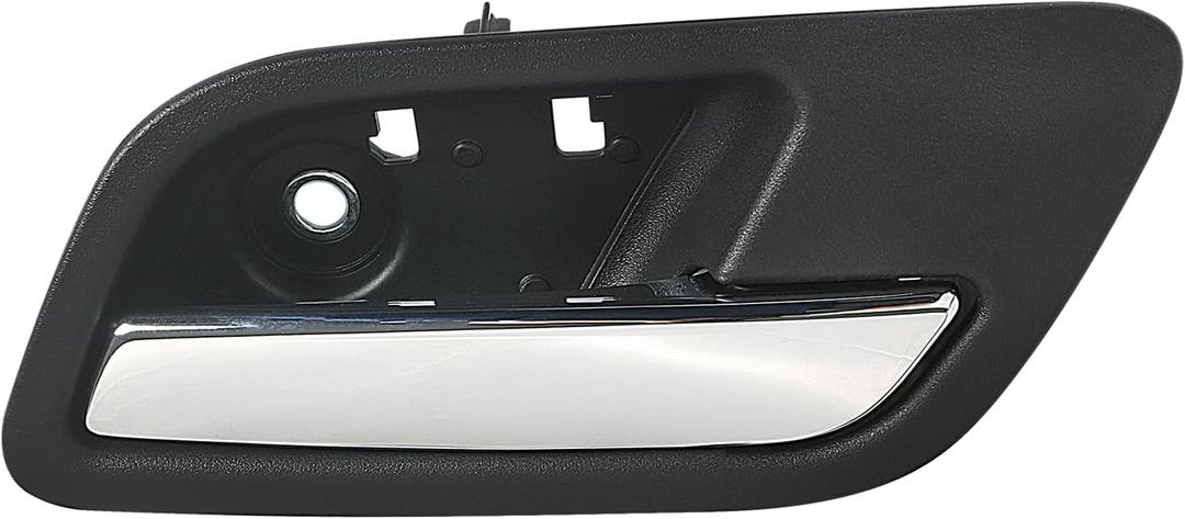 APPERFiT Interior Door Handle for Rear Passenger Side 22855636 Compatible with 2007-2014 Chevy Chevrolet Silverado 1500 2500 3500 Avalanche Suburban Tahoe, GMC Sierra Yukon Truck Door Parts (Black)