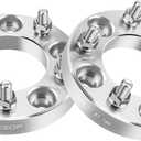 HHCSOP 5x5 Wheel Spacers 1 inch, Compatible with Jeep Grand Cherokee Wrangler Commander, 2PCS 5x127 Wheel Adapters Hub Bore 87.1mm & 1/2x20 Studs