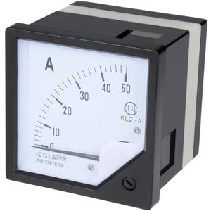 Uxcell AC 0-50A Analog Panel Ammeter Gauge Ampere Current Meter 6L2 1.5 Error Margin