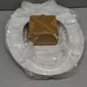 BEMIS 500EC 390 Toilet Seat with Easy Clean & Change Hinges, 1 Pack Round, Cotton White