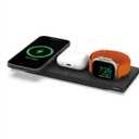 Belkin MagSafe 3-in-1 Wireless Charging Pad - Fast Wireless Charging for Apple Watch, iPhone 17, iPhone 16, iPhone 15, & iPhone 14 Series, & AirPods - Charging Station for Multiple Devices - Black