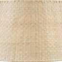 Aspen Creative 32992, Handwoven Empire Spider Lamp Shade, Natural Palm Leaf, 13" Top x 16" Bottom x 11" Slant Height