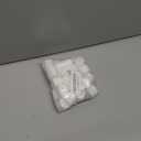 Uxcell 36pcs 24/410 Flips Top Caps for Squeeze & Refillable Bottles, Non-Spill Reusable Plastic Lids, White