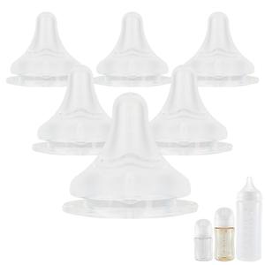 Silicone Nipple for Pigeon Bottle,Size M,Medium Flow Baby Bottle Nipples,3m+ 6 Count