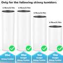 XccMe 20oz Skinny Tumbler Replacement Lids 2 Pack,Spill Proof Splash Resistant Silicone Sliding Covers,Straw Friendly, BPA Free