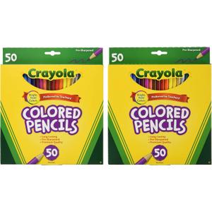 Crayola 50ct Long Colored Pencils (68-4050) Pack of 2