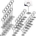 Set of 36 Table Number Holders Black, 3 Size Place Card Holder Black Picture Holders for Centerpieces Name Numbers Memo Note Cards Wire Photo Clip Tables Card Holder Stand for Wedding Anniversary Party