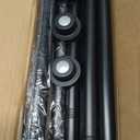 ENJOYBASICS 2 Pack Adjustable Spring Tension Curtain Rods 32 to 66 Inches, Stainless Steel Matte Black Shower Rod No Drilling for Window, Bathroom, Closet, Room Divider, 7/8" Diameter