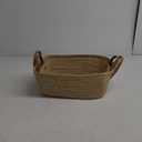 Baskets, Set of 2 for Home, Office, Dorm Room, Living Room, Bedroom, Bathroom, Nursery Storage and Organization (15x11x5in/13x10x4inch)