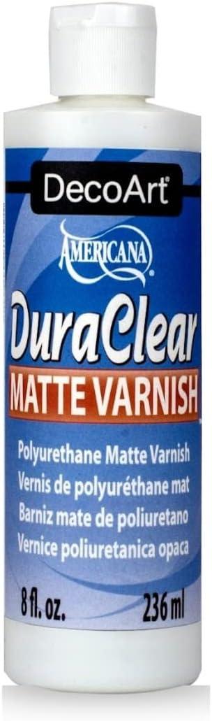 DecoArt DS60-9 American DuraClear Varnishes, 8-Ounce, DuraClear Matte Varnish (8 Fl Oz)