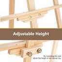 Falling in Art Easel Stand for Painting, Adjustable Wooden Easels for Painting Canvas Up to 42", Folding Art Easel for Drawing, Wedding Sign and Poster, Suitable for Kids and Adults