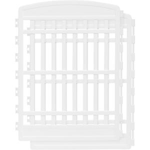 IRIS USA 34" 2-Panel Add-On Panels, Pet Dog Puppy Playpen, Foldable, Customizable, White