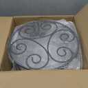 ILTreFlo 2 Pack Iron Plant Stand Low Profile,13 Inch Diameter Wide Round Metal Flower Stand for Indoor Outdoor Large Plants, Short Heavy Duty Display Holder for Wide Pots, Patio Garden Home Decor,Rustproof Matte Black(2 Pack 13 Diameter 5 inches Tall