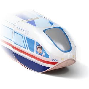 Rail Electric Train Set, 3D Magic Flexible Race Tracks for Kids,DIY Race Car Track Building Kits with Train and Traffic Signs,for 3 4 5 6 7 8 Years Old Boys Girls (1 Extra Electric Train Set Vehicle)