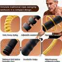 DUROTAN Ropeless Battle Rope,Adjustable Weight Battle Rope for Home Gym,HIIT and Low-Impact Aerobic Training for Men & Women