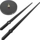 1 Set Silent Clock Movement Mechanism with Professional Clock Hands Parts Precise Timekeeping Suitable for Home Decor, Black