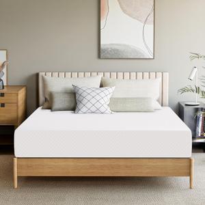 GAESTE 8 Inch Queen Cooling Gel Memory Foam Mattress for Cool Sleep Medium Feel CertiPUR-US Certified Foam, Mattress in a Box Pressure Relief Removable Cover No Fiberglass (Queen, 8 in)