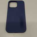 ORNARTO Compatible with iPhone 13 Pro Case 6.1, Slim Liquid Silicone 3 Layers Full Covered Soft Gel Rubber Case Cover 6.1 inch-Navy Blue