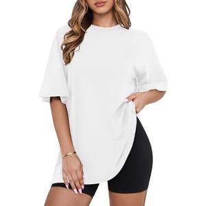 MIHOLL Womens Oversized T Shirts Short Sleeve Crewneck Summer Tops Casual Loose Basic Tees XL