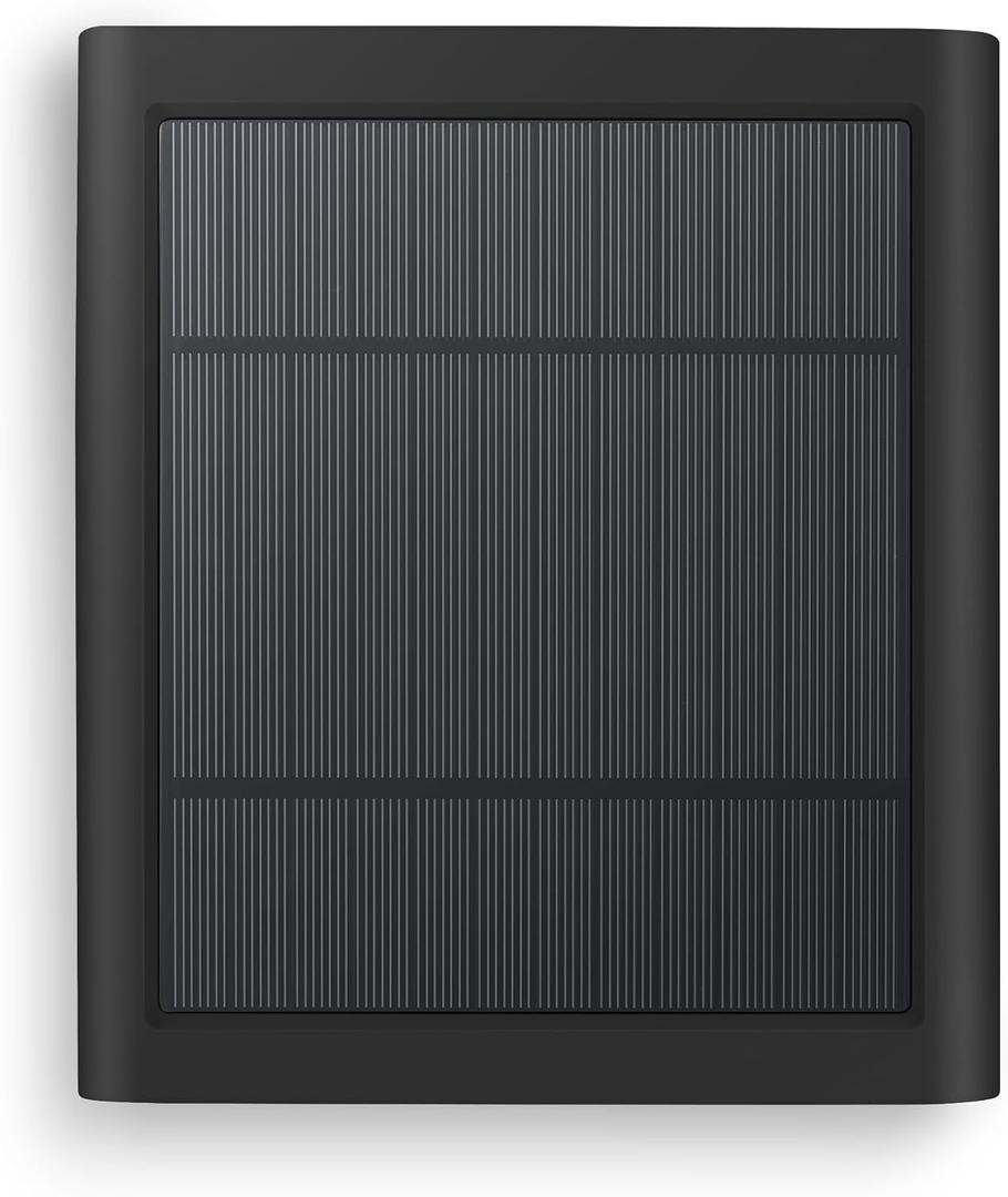 Solar Panel for Ring Camera, 4W Solar Charger Compatible with Ring Spotlight &Stick Up Outdoor Cam Battery, 10FT/3M Long Cable with USB-C to Ring Barrel Plug Adapter, Black