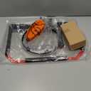 Franklin Sports Over The Door Indoor LED Basketball Hoops-Steel Rim Mini Basket-Includes Ball and Pump-Light Up Backboard