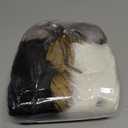 Juinte 8 Pcs 6 Inch Large Fur Pom Pom Balls for Hats Fluffy Faux Fur Pompom Balls with Snap Button for Hat Shoes Scarves Bag Charms DIY Crafts (Classic Color)