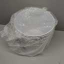 Zopeal 6 Pcs Large Metal Bucket Beer Bucket Galvanized Steel Pail with Handle for Gifts Basket Ice Candy Party(9 x 7 x 7 Inch,White)