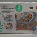Ingenuity Keep Cozy 3-in-1 Grow with Me Vibrating Baby Bouncer, Seat & Infant to Toddler Rocker, Vibrations & -Toy Bar, 0-30 Months Up to 40 lbs (Weaver)