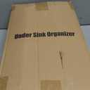 Under Sink Organizer, 2 Packs 2 Tier Under Sink Organizers and Storage, Slide out Pull out Cabinet Organizer Shelf, Metal Sliding Drawer for Kitchen Bathroom Pantry Cabinet Closet Organization Rack (Black)