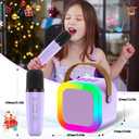 Kids Karaoke Microphone Machine Toy, 4-12 Years Old Girls Christmas Birthday Gift for Girls, Karaoke Toys Gifts for Girls Ages 4, 5, 6, 7, 8, 9, 10, 12 +Year Old Birthday Party. (Purple)