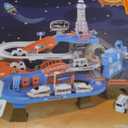 Race Tracks for Kids Ages 3-5, SMILESSKIDDO 73 PCS Space Car Tracks Toys Gifts for Boys Kids with Music and Engineering Scene Simulation, Construction Car Toddler Boy Toys Gift for Ages 3+