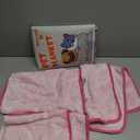 Stuffed 3pcs Premium Soft Dog Blankets for Small Dogs, Cat Blanket Calming Washable for Bed Couch Crate Protection Cover, Dog Puppy Kitten Essentials Christmas Dog Gifts, 24 * 16 inches, Pink