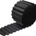 Metal Landscape Edging,8 Inch×20FT Corrugated Metal Garden Edging Border Heavy Duty Garden Borders Edging Lawn Edging for Garden,DIY Flower Beds,Lawns,Pathway(Black)