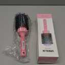 Round Brush for Blow Out - 2.1 Inch Large Nano Thermal Ceramic & Ionic with Boar Bristles - Salon Blow Drying Hair Brush for Drying, Volumizing, Curling, Shine & Smooth Styling