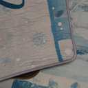 Ceenna 2 Pcs Winter Kitchen Rugs and Mats Set Snowflakes Let It Snow Reindeer Holiday Sink Floor Mat Kitchen Bathroom Xmas Tree Floor Decor for Home, 17 x 30, 17 x 47 Inch