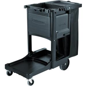 Rubbermaid Commercial Products Cabinet Door with Locks for Cleaning Cart (Cleaning Cart not Included) Black Accessories Compatible with Rubbermaid Traditional Janitorial Cleaning Carts