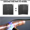 5 x Zlirfy Welding Blanket,Heat Shield Welding Pad,12''x12'' Flame Protector Pad Plumbing Hole Propane Torch,Soldering Torch Flame Protector,High Temp Heat Resistant Cloth for Soldering Copper Pipe