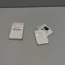 Magnetic Wallet Cell Phone Card Holder for Phone Case with Mag-Safe, Stronger Magnetic RFID Leather Phone Wallet Stick on Series of iPhone 17/16/15/14/13/12 and Pro/Promax, White