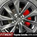 AOOA Caliper Covers Red Aluminum Brake Caliper Covers Fit for Toyota Corolla Hybird 2019-2024Set of 1 (2019-2024, Red blank)
