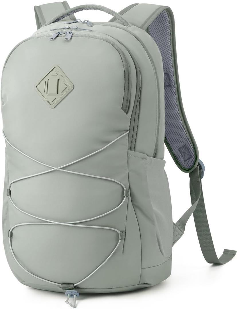 WANDF 15.6-Inch Laptop Backpack for Women, Travel Backpack Water-Resistant Lightweight College Backpack for Work Casual Business Weekender (Green) | Airline Approved